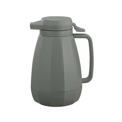 Service Ideas NG501GR 0.6 L. Gray Plastic Double Wall Push Button Lid New Generation Server