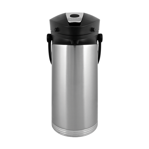 Service Ideas 10-00189-000 3 L. Black Lid Stainless Steel Liner Stanley Commercial ErgoServe Airpot