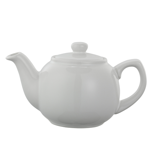 Service Ideas TPCE16WH 16 Oz. White Ceramic English Teapot