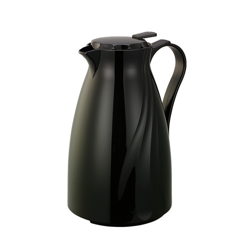 Service Ideas TNSPB2BL 67.6 Oz. Black Plastic Twist 'N' Serv Carafe