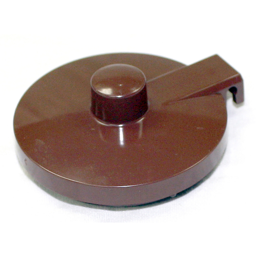 Service Ideas TPLBR 2.25" W Brown Plastic Teapot Replacement Lid for TS612