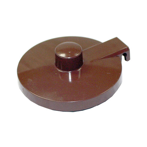 Service Ideas TPLBR 2.25" W Brown Plastic Teapot Replacement Lid for TS612