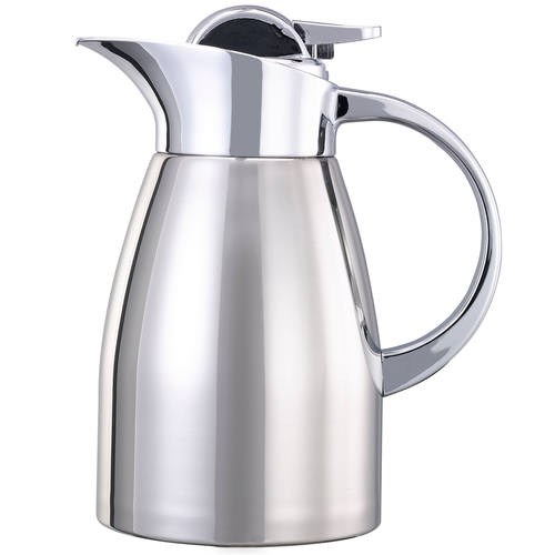 Service Ideas LVP1000 33.8 Oz. Polished Stainless Steel Elite Touch Coffee Server