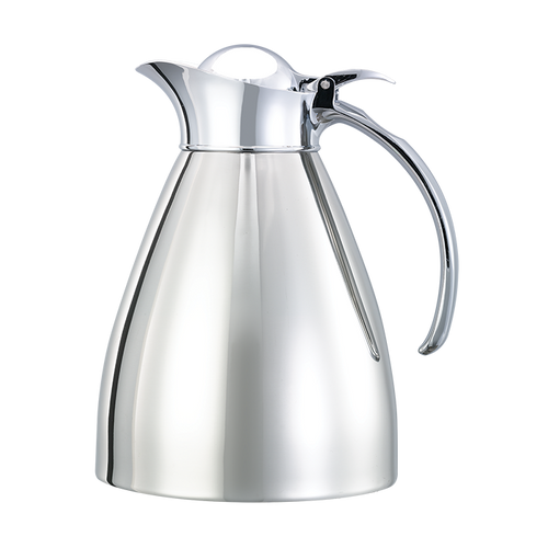 Service Ideas MAR10PS 1 L. Stainless Steel Polished Finish Marquette Series Vacuum Insulated Carafe
