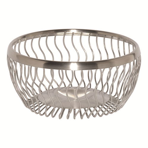 Service Ideas WBRW7BS 7" Dia. Stainless Steel Round Basket