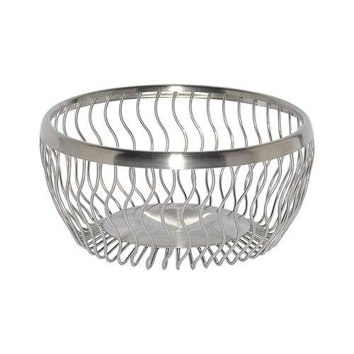 Service Ideas WBRW7BS 7" Dia. Stainless Steel Round Basket