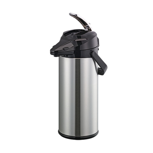 Service Ideas ENALG25S 2.5 L. Stainless Steel Brushed Finish Snap -On Flavor Lever Style Signa-Air Airpot