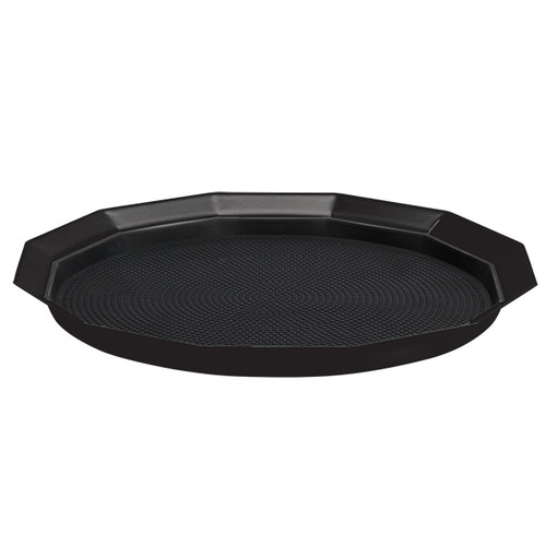 Service Ideas TRPN1412RIBSBX 14" W Black Stainless Steel Non-Slip Tray