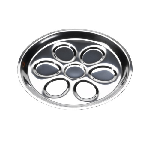 Service Ideas RTO10SS 10" W Stainless Steel Round Thermo-Plate Oyster Insert Only