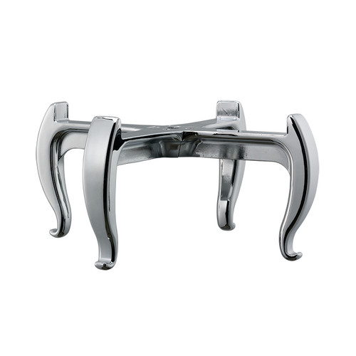 Service Ideas URN50VLEGRG 11.75" W Polished Stainless Regal Base with Legs for URN50 Series
