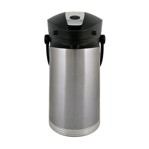 Service Ideas 10-00181-000 2.5 L. Black Lid Stainless Steel Stanley Commercial ErgoServe Airpot