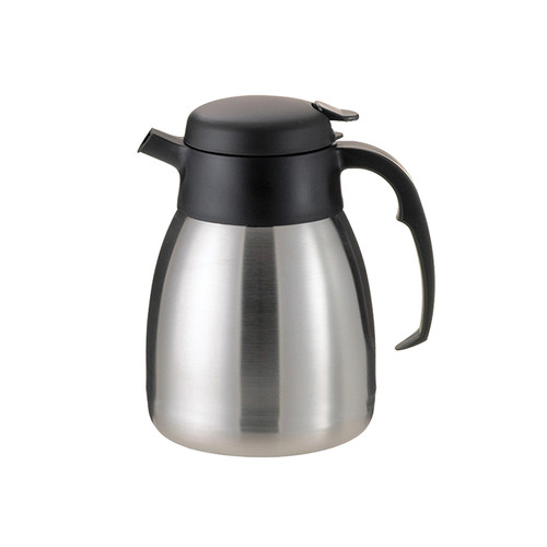 Service Ideas FVPC12 1.2 L. Stainless Steel Brushed Finish Push Button SteelVac Carafe