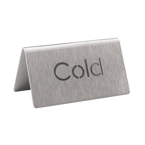 Service Ideas 1C-BF-COLD-MOD 1.75" W Stainless Steel Brushed Finish