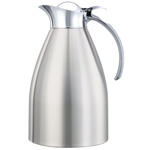 Service Ideas MAR15BS 1.5 L. Stainless Steel Flip Top Lid Marquette Series Carafe