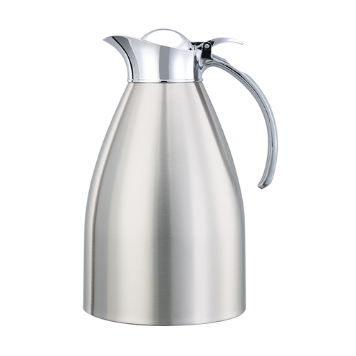 Service Ideas MAR15BS 1.5 L. Stainless Steel Flip Top Lid Marquette Series Carafe