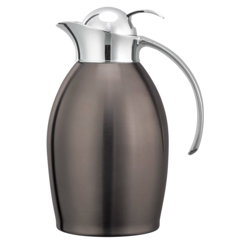 Service Ideas NIC10BSPBDT 1 L. Dark Tungsten Stainless Steel Nicollet Series Carafe