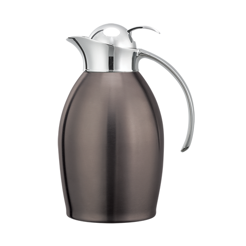 Service Ideas NIC10BSPBDT 1 L. Dark Tungsten Stainless Steel Nicollet Series Carafe