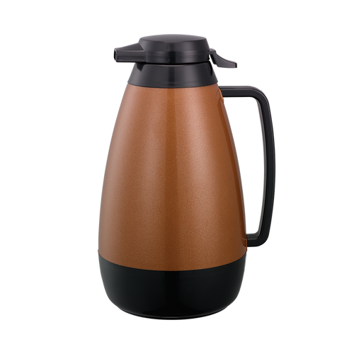 Service Ideas PB421CB 67.7 Oz. Copper Plastic Thermo-Serv Push-Button Server
