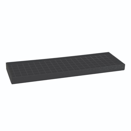Service Ideas DT412BL 4" W Black Styrene Rectangular Drip Tray