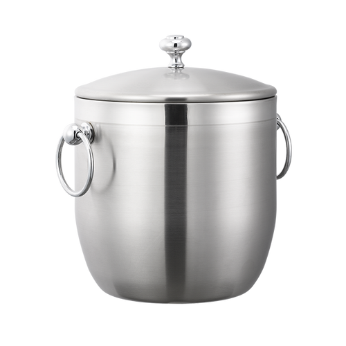 Service Ideas IB3BS 101.4 Oz. Round 18/8 Stainless Steel Ice Bucket