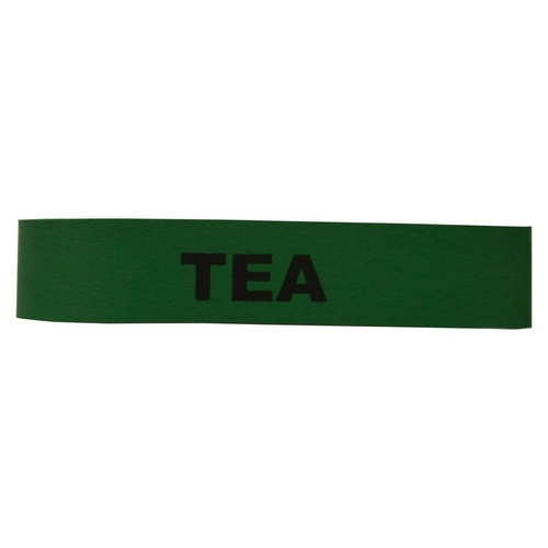 Service Ideas FBTEA "Tea" Non-Toxic Rubber Flavorband Label