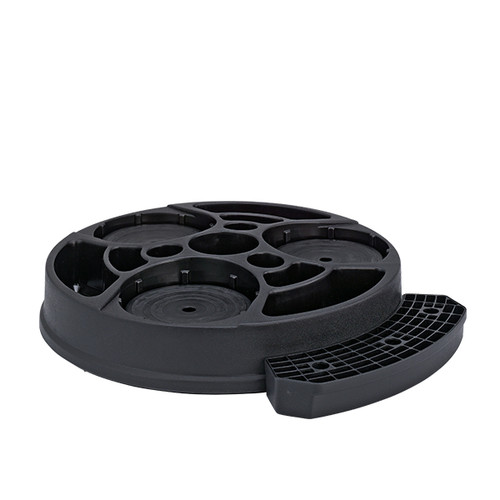 Service Ideas RRAP3BLK 22" W Black Plastic Roto Rack Airpot Serving Rack