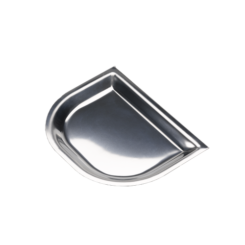 Service Ideas LO125SS Stainless Steel Half Rectangular Thermo-Plate Platter Insert Only