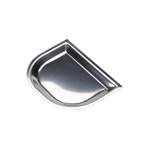 Service Ideas LO125SS Stainless Steel Half Rectangular Thermo-Plate Platter Insert Only