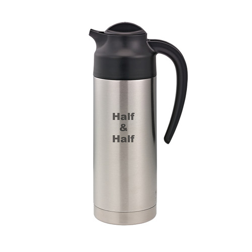 Service Ideas S2SN100HHET 33.8 Oz. Stainless Steel SteelVac Vacuum Creamer