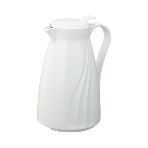Service Ideas TNSPB12WH 40.5 White Plastic Twist 'N' Serv Carafe