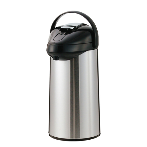 Service Ideas SSAL375 125 Oz. Stainless Steel SteelVac Premium Airpot