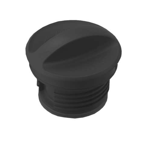 Service Ideas FSLID Black SteelVac Creamer Lid for FS Series