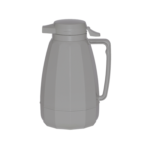 Service Ideas NG101GR 1 L. Gray Plastic Double Wall Push Button Lid New Generation Server