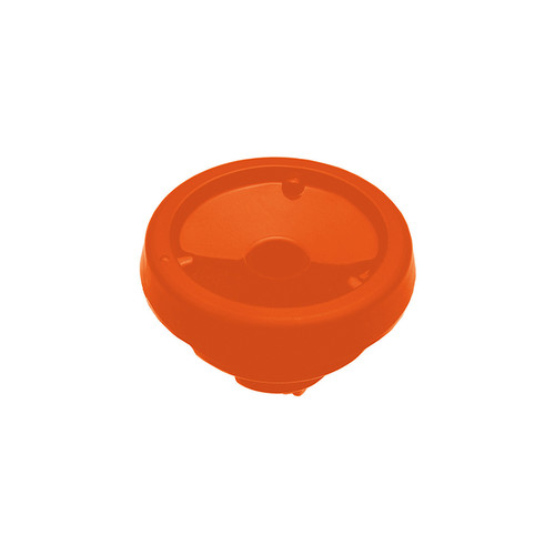 Service Ideas FVPBTLOR Orange Decaf SteelVac Brew Thru Lid for FVPC