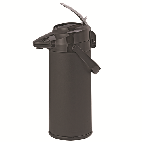 Service Ideas ENALS25PBLMAT 2.5 L. Black Plastic Matte Finish Snap -On Flavor Lever Style Signa-Air Airpot