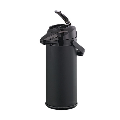 Service Ideas ENALS25PBLMAT 2.5 L. Black Plastic Matte Finish Snap -On Flavor Lever Style Signa-Air Airpot