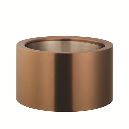 Service Ideas PT2BSRG 1.5 Gal. Round Stainless Steel Metallic Elements Party Tub