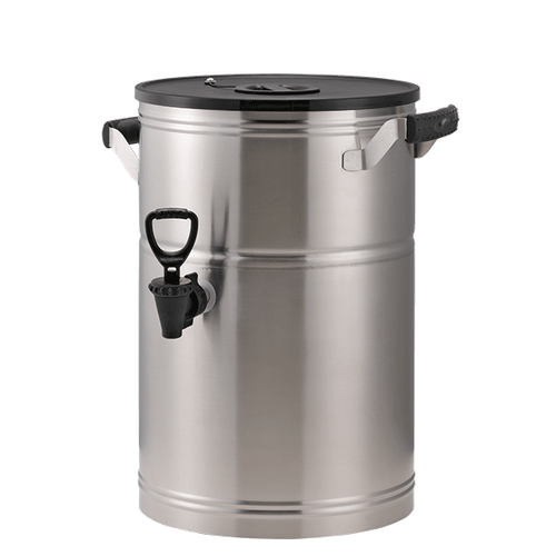 Service Ideas ITS3GPL 3 Gal. Stainless Steel One Valve Round Tea Dispenser