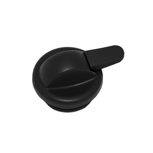 Service Ideas KVPLID Black Plastic Stainless Touch Coffee Server Lid