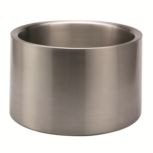 Service Ideas PT7BS 7 Gal. Round Stainless Steel Metallic Elements Party Tub