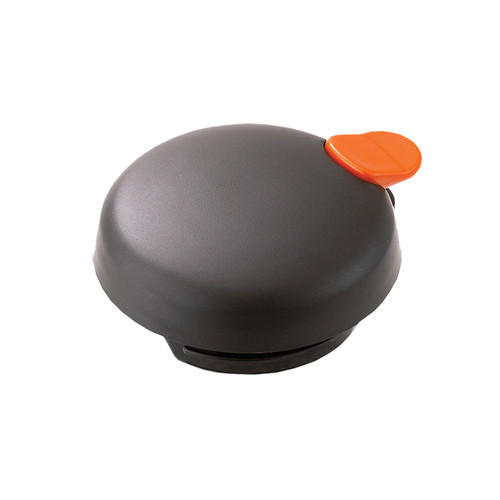 Service Ideas FVPLOR Black with Orange Trigger Push Button Vacuum Server Lid for Decaf FVP