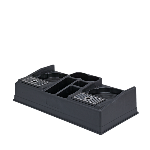 Service Ideas APLR25BL 26" W Black Plastic 5-Compartment Airpot Stand