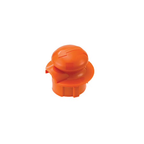 Service Ideas CGSTOPOR Orange Handle Plastic Stopper Lid