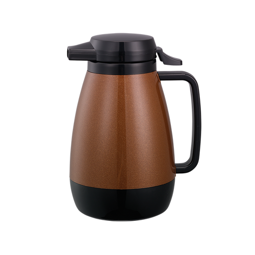 Service Ideas PB501CB 20 Oz. Copper Plastic Thermo-Serv Push-Button Server