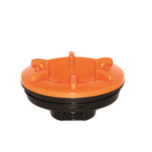 Service Ideas BNPLORV2 Orange Handle Plastic Lid
