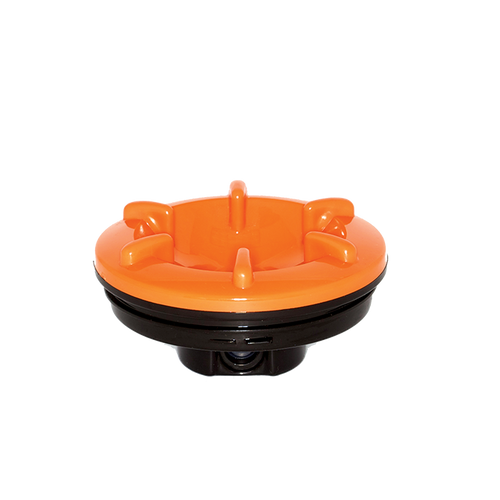 Service Ideas BNPLORV2 Orange Handle Plastic Lid