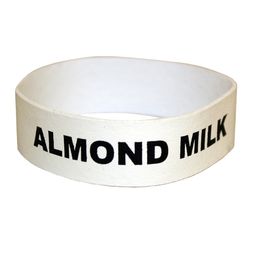 Service Ideas FBALMONDMILK 3.5" W Rubber Flavorband Label