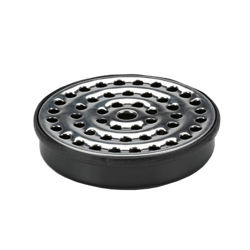 Service Ideas DT4BLSS Black ABS Plastic Round Airpot Drip Tray