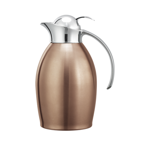 Service Ideas NIC10BSPBRG 33.8 Oz. Rose Gold Stainless Steel Nicollet Series Carafe
