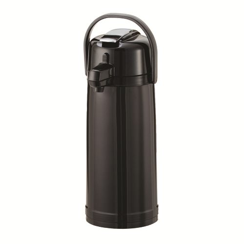 Service Ideas ECAL22PBLK 2.2 L. Plastic Lever Black Lid Eco-Air Airpot